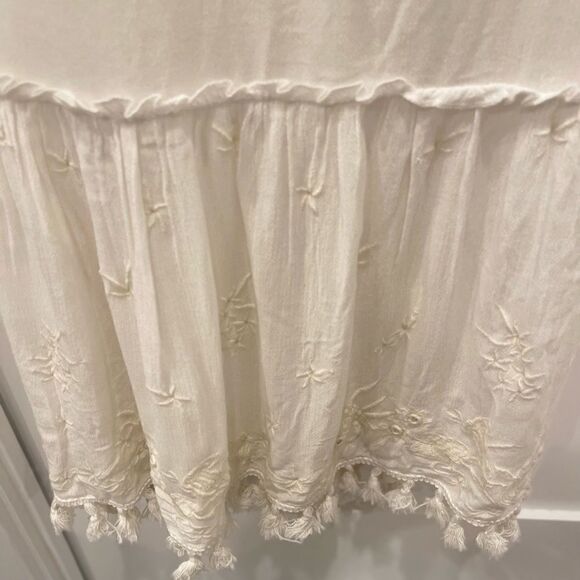 Raga Embroidered Mirrors Halter Boho Dress in Eggshells.Size M - Picture 11 of 17